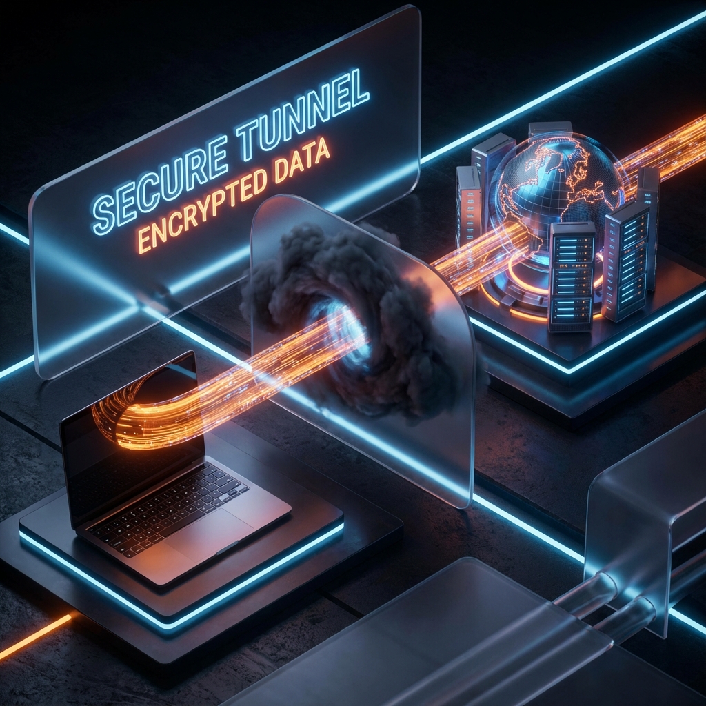 Secure Tunnel Illustration